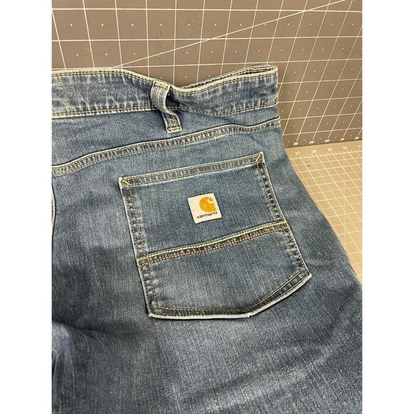 Carhartt Men's Rugged Flex Relaxed Fit 38x30 Regular Blue Jeans BD6570-M New - Picture 3 of 7